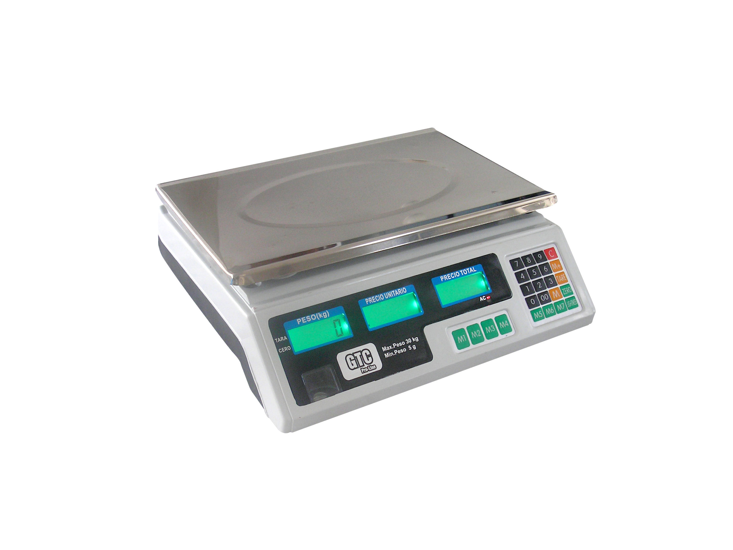 Balanza Digital 40 kg/ 2gr , Bandeja Acero Inoxidable GTC