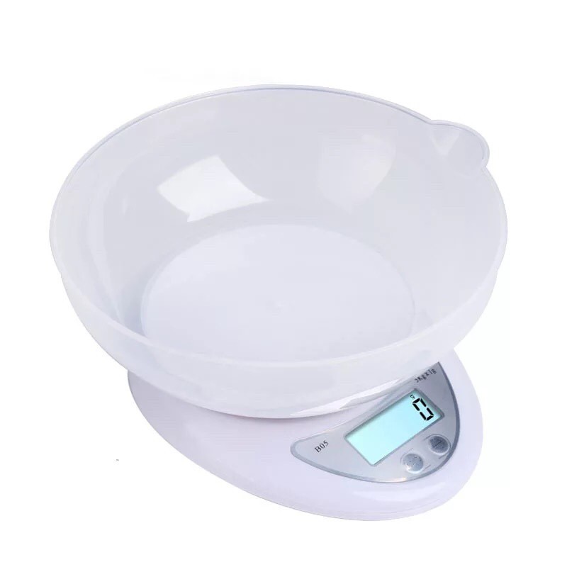 Balanza 5 Kg / 1 gr Digital de Cocina con Bowl